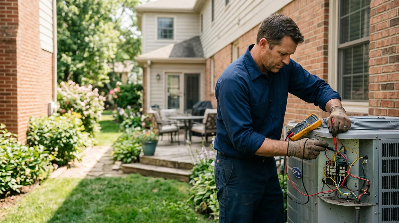 HVAC technician working near Manhasset, NY